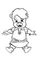 Gummi Beren kleurplaat 7